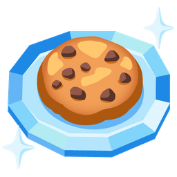 gem stone and cookie