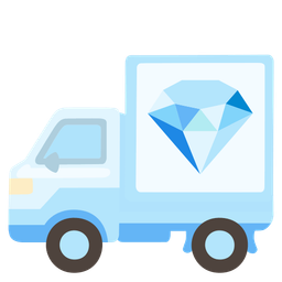 gem stone and delivery truck