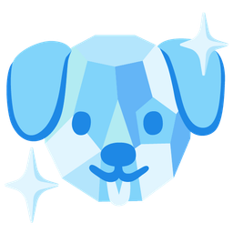 gem stone and dog face