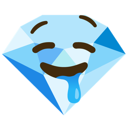 gem stone and drooling face