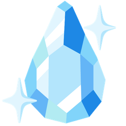 gem stone and droplet