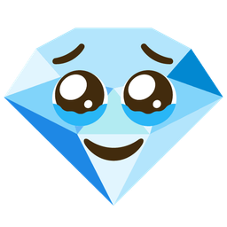 gem stone and face holding back tears