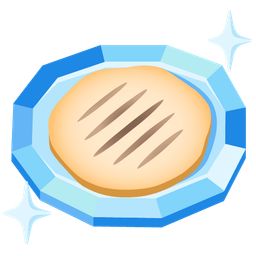 gem stone and flatbread