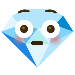 gem stone and flushed face