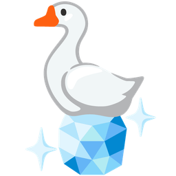 gem stone and goose