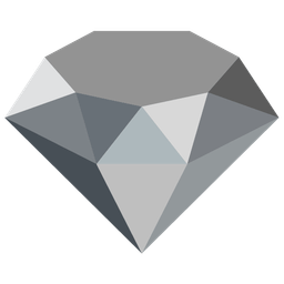 gem stone and grey heart