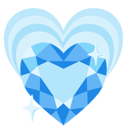 gem stone and growing heart