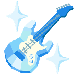 gem stone and guitar