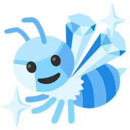 gem stone and honeybee