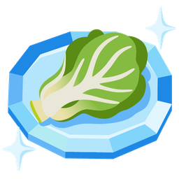 gem stone and leafy green