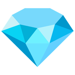 gem stone and light blue heart