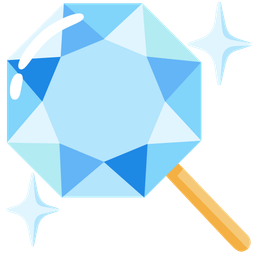 gem stone and lollipop