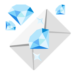 gem stone and love letter