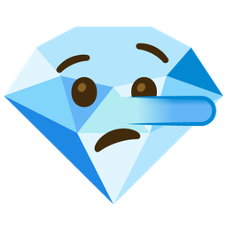 gem stone and lying face