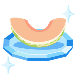 gem stone and melon