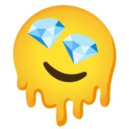 Gem stone and Melting face