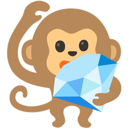 gem stone and monkey face