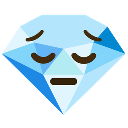 gem stone and pensive face