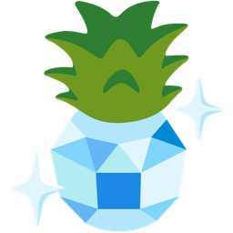 gem stone and pineapple