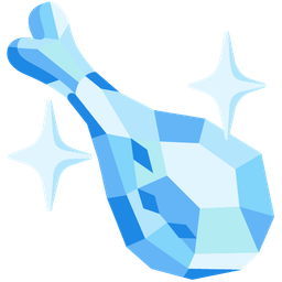 gem stone and poultry leg