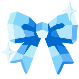 gem stone and ribbon