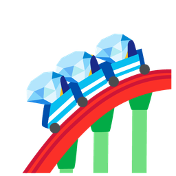 gem stone and roller coaster