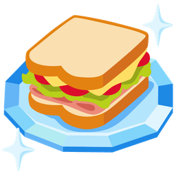 gem stone and sandwich