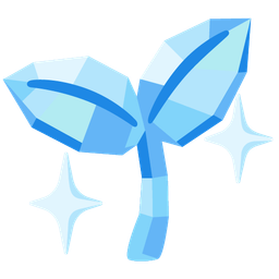 gem stone and seedling