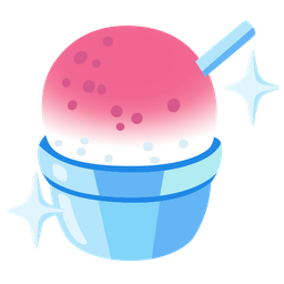 gem stone and shaved ice