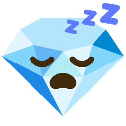gem stone and sleeping face