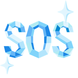 gem stone and SOS button