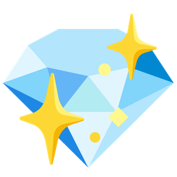 gem stone and sparkling heart