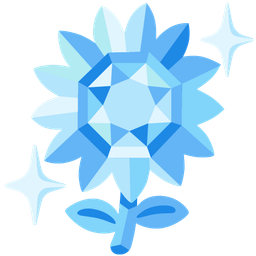 gem stone and sunflower