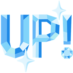 gem stone and UP! button