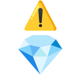 gem stone and warning