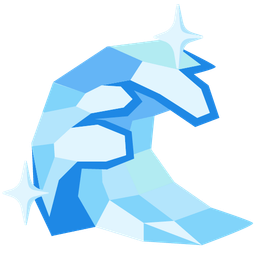 gem stone and water wave