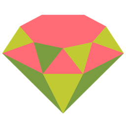 gem stone and watermelon