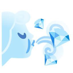 gem stone and wind face