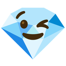 Gem stone and Winking face