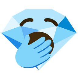 gem stone and yawning face