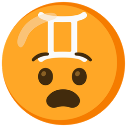 Gemini and anguished face