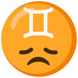 Gemini and disappointed face