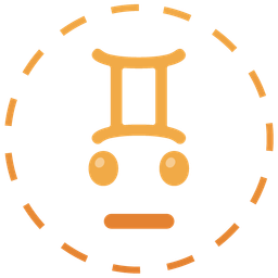 Gemini and dotted line face