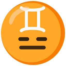 Gemini and expressionless face