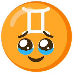 Gemini and face holding back tears