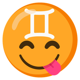 Gemini and Face savoring food