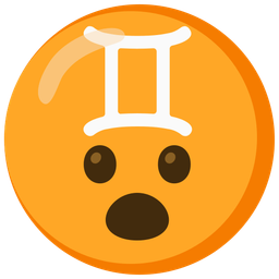 Gemini and face with open mouth