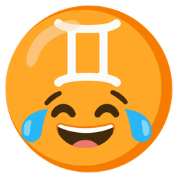 Gemini and Face with tears of joy