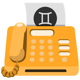 Gemini and fax machine