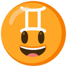 Gemini and Grinning face with big eyes